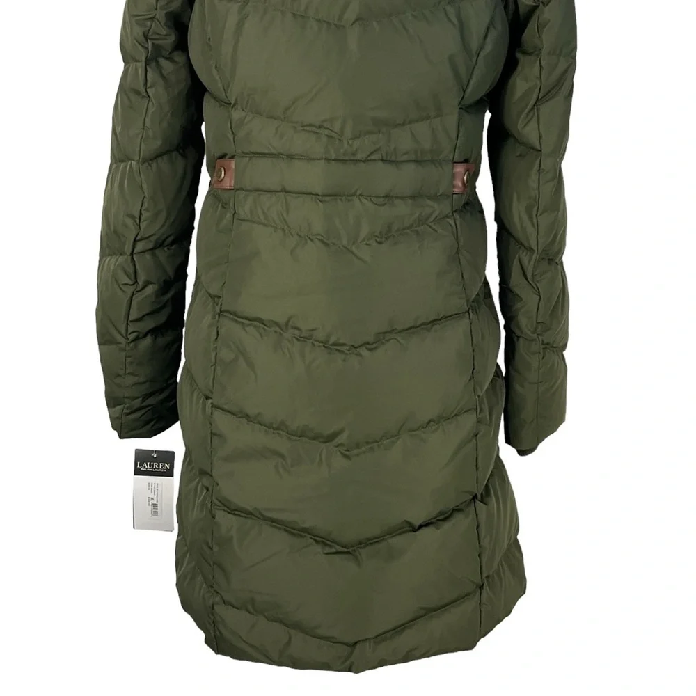 Lauren RALPH LAUREN FAUX FUR LINED HOODED DOWN PUFFER COAT STYLE # 24658 NWT - Picture 9 of 16